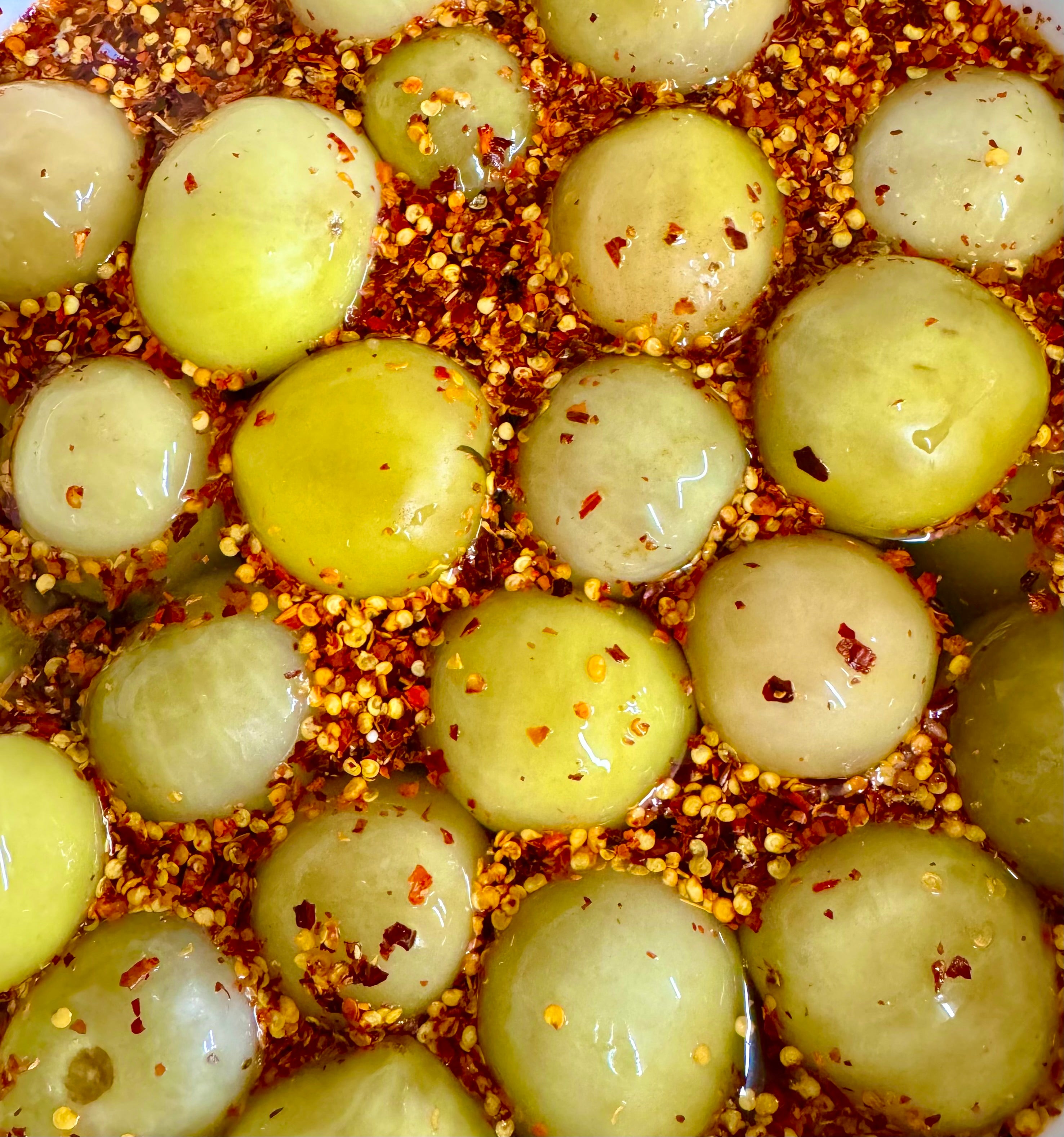 Hot & Spicy Sour Green Tomatoes