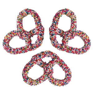 Giambri's  Rainbow Sprinkles  Milk Chocolate Non Pareil  Pretzels