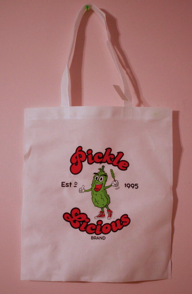 Purchase 3 quarts of whole pickles and get this PickleLicious tote for free!