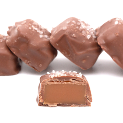 Milk Chocolate Covered Caramel with Sea Salt