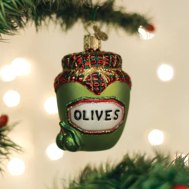 Jar Of Olives Ornament